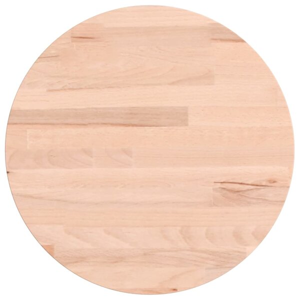 vidaXL Dessus de table Ø30x1 5 cm rond bois massif de hêtre