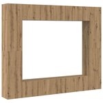 vidaXL Meuble TV 8 Pièces Marron 221 x 30 x 180 cm Bois d'ingénierie