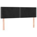 vidaXL Sommier à lattes de lit avec matelas Noir 140x190 cm Velours