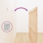 vidaXL Tête de lit murale 204x3x110 cm Bois massif de pin