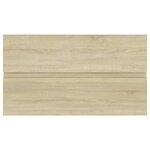 vidaXL Armoire d'évier et lavabo intégré Chêne sonoma Bois ingénierie