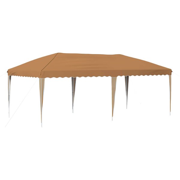 vidaXL Tente de fête pop-up 575 x 290 x 245 cm Beige