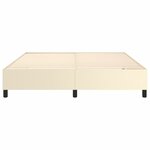 vidaXL Cadre de lit Crème 180x200 cm Similicuir