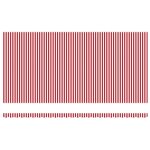 vidaXL Auvent Rétractable Rouge et Blanc 600 × 300 cm Polyester  Métal