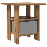 vidaXL Table de chevet 2 pc Bois ancien 41 x 40 x 45 cm