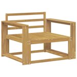 vidaXL Sofa de milieu extérieur Bois d'Acacia Massif Blanc