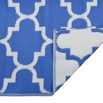 vidaXL Tapis d'extérieur bleu 140x200 cm PP