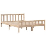 vidaXL Cadre de lit sans matelas 160x200 cm bois massif de pin