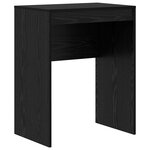 vidaXL Bureau avec rangement chêne noir bois d'ingénierie