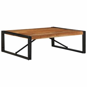 vidaXL Table basse 100x100x35 cm bois massif acacia