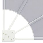 vidaXL Écran de confidentialité pour balcon Gris 160 x 160 cm tissu