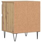 vidaXL Tables de chevet 2 Pièces chêne artisanal 40x35x50 cm