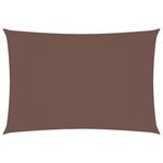 vidaXL Voile de parasol tissu oxford rectangulaire 2 5x4 5 m marron