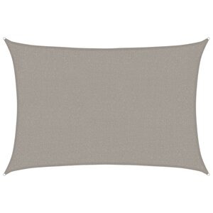vidaXL Voile d'ombrage 160 g/m² rectangulaire gris clair 2x2 5 m PEHD