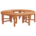 vidaXL Banc d'Arbre 2 Pièces Naturel 160 x 80 x 45 cm