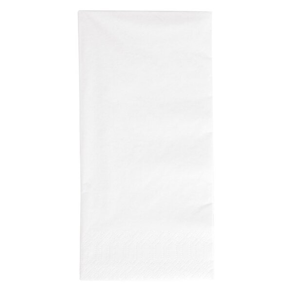 Serviette ouate blanche 400 mm pliée en 8 - lot de 1000 - duni -  - papier 400x400xmm