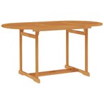 vidaXL Ensemble à manger de jardin 5 Pièces Bois de teck massif