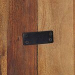 vidaXL Tête de lit multicolore 180 cm bois massif récupération