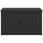 vidaXL Cabinet de chevet mural avec tiroir Noir 33 x 34 5 x 20 cm