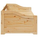 vidaXL Lit de jour avec gigogne sans matelas IRUN 90x200 cm