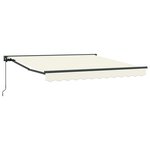 vidaXL Cadre d'auvent Crème 300 x 250 cm Polyester avec revêtement PU