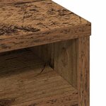vidaXL Organiseur de bureau Bois ancien 36 x 26 x 29.5 cm