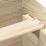 vidaXL Cadre de lit sans matelas chêne sonoma 120x190 cm