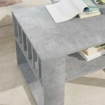 vidaXL Table basse Gris béton 66 x 49 5 x 45 cm Bois d'ingénierie