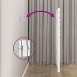 vidaXL Tête de lit murale Blanc 166x3x91 5 cm Bois massif de pin