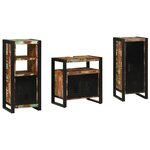 vidaXL Ensemble de mobilier de salle de bain avec étagère 3 Pièces