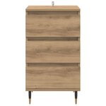 vidaXL Buffet chêne artisanal 35 x 40 x 70 cm Bois d'ingénierie