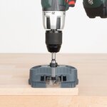 wolfcraft Guide de perçage mobile pour foreuse et perceuse à cylindre