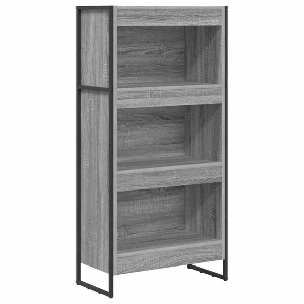 vidaXL Bibliothèque Gris Sonoma 80 x 30 x 155 cm Bois d'ingénierie