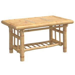 vidaXL Table basse 70x45x36 cm bambou