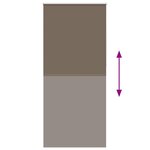vidaXL Store enrouleur occultan 80 x 230 cm marron