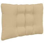 vidaXL Coussin de canapé d'extérieur 3 Pièces Beige Polyester