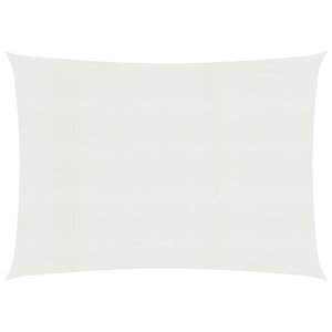 vidaXL Voile d'ombrage 160 g/m² Blanc 3x4 m PEHD