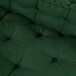 Coussin de canapé sur palette vidaXL avec dossier en tissu vert