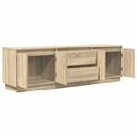vidaXL Meuble TV avec lumières LED chêne sonoma 160 5x41x50 cm