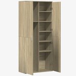 vidaXL Buffet haut chêne sonoma 80x35x180 cm bois d'ingénierie