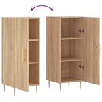vidaXL Buffet Chêne sonoma 34 5x34x90 cm Bois d'ingénierie