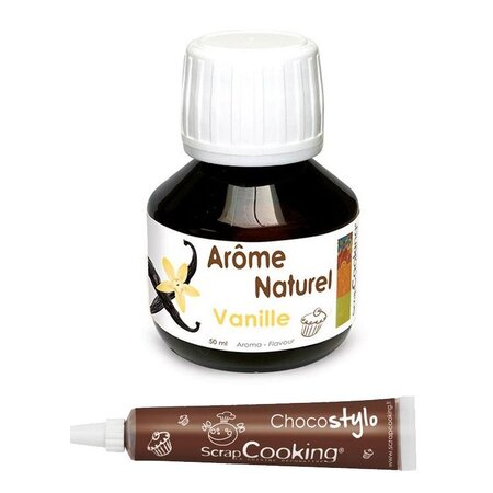 Arôme alimentaire naturel Vanille + Stylo chocolat