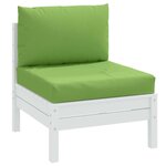 vidaXL Coussins de palette lot de 2 vert mélangé tissu