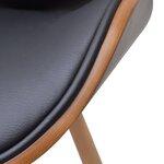 vidaXL Chaises à manger lot de 2 similicuir et bois courbé