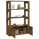 vidaXL Buffet Chêne fumé 80x30x119 5 cm Bois d'ingénierie