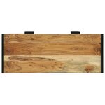 vidaXL Table Console 90x35x80 cm Bois massif Acacia