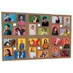 vidaXL Collage de cadres photo de photo 24x(13x18 cm) Marron clair MDF