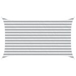 vidaXL Voile d'ombre Gris clair et blanc 2 x 3 5 m