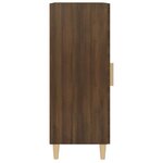 vidaXL Buffet Chêne marron 34 5x34x90 cm Bois d'ingénierie