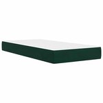 vidaXL Cadre de lit avec tête de lit Vert foncé 100 x 200 cm Velours